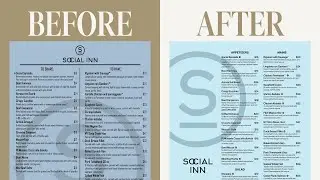 Creative Director Redesigns Restaurant Menu