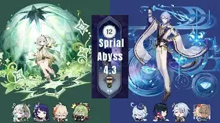 SPIRAL ABYSS 4.3 | Floor 12 (9 Stars⭐)| C0 Nahida Aggravate  & C0 Ayato Mono Hydro |  Genshin Impact