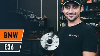 How to change front wheel bearing on BMW E36 Saloon [TUTORIAL AUTODOC]