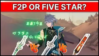 Alhaitham Weapons Comparison!! | Light of Foliar incision vs Harbinger of Dawn vs Toukabou Shigure
