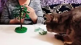 DIY SEQUIN TREE, maple. MK on working with sequins