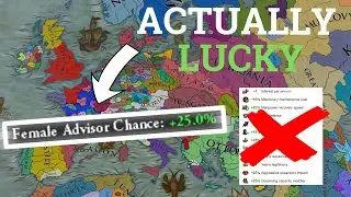 EU4 But Lucky Nations Are ACTUALLY LUCKY - AI Only Timelapse
