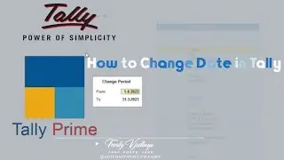 How to Change Tally Prime date🧾 #accounting #tally #tallyprime #tallyerp9 #free #educational #date