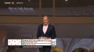 Søren Pilmark talte til danskerne under Hjælp Nu-indsamlingen.