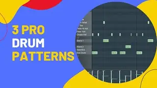 3 Pro Drum Patterns | FL Studio Boom Bap, Drill, and Trap Drums Tutorial