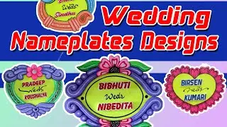wedding nameplate designs #marriage designs #thermocolart #howtomake #lovedesign #art #artist#design