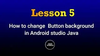 How to change button background in android studio java