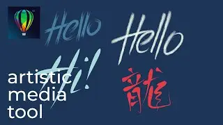 🖌️ Make Cool Text and Wordmarks with 'Artistic Media Tool' in CorelDraw.