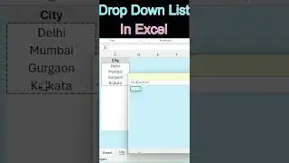 How to Create Drop-Down List in Excel | Excel_and_PowerBI | 
