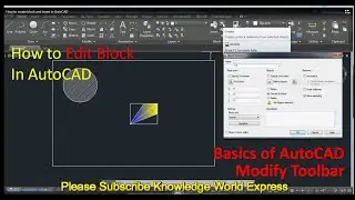 How to edit block and insert in AutoCAD