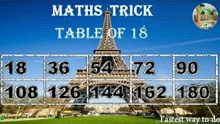 Maths trick (Table of 18)