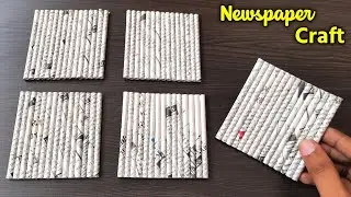 Best Newspaper craft , how to make newspaper pen holder , paper organizer making