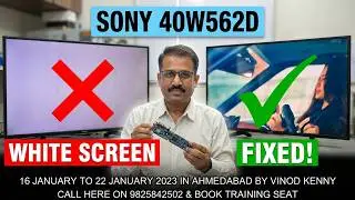 Sony KLV-40W562D | Installation of Universal LCD TV Board by Vinod Kenny