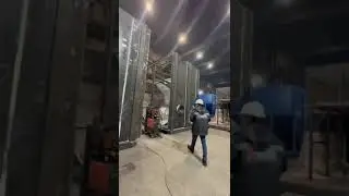 Зумпф слива с гидроциклонов 100м3 состоящий из 2 частей Подготовлен к покрытию 1