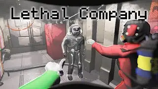He coudnt out run it lol - Lethal Company #lethalcompanymoments