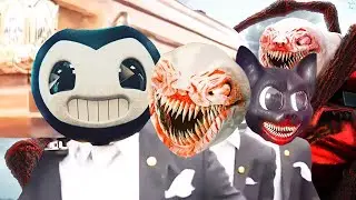 MEME Bendy (2023) Choo Choo Charles (2023) & HAPPY Cartoon Cat (2023) - Coffin Dance Song Cover