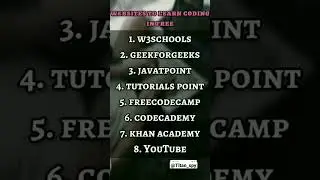 8 Website to learn programming for free ❤️ 