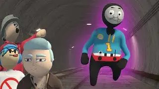 ПРОКЛЯТЫЙ ПАРОВОЗИК ТОМАС ИЩЕТ OVER SHOW PHONYA TOY!!! ПЛАСТИЛИНОВЫЕ ПРЯТКИ В HUMAN FALL FLAT!!!