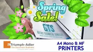 Spring Printer Promotion  Triumph Adler A4 Mono & MFP