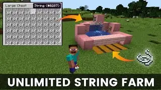 Unlimited String Farm In Minecraft | Infinite String Farm In Minecraft