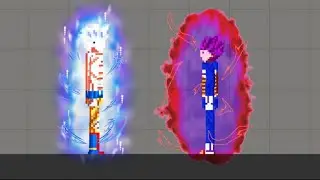 GOKU VS VEGETA MELON PLAYGROUND MOD GOKU Y VEGETA