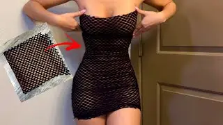 DIY FISHNET TUBE DRESS TUTORIAL [SUPER EASY / BEGINNER FRIENDLY]