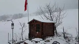 Warmtefront sneeuwval