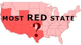 Reddest states of the USA