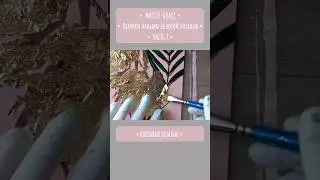 Веточки пальмы поталью. ЧАСТЬ 2