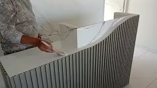 como hacer acabado imitación mármol a mano alzada