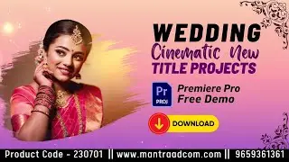 Adobe Premiere Pro Cinematic Wedding Title Project | Quick Download | Watch Demo Free