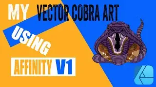 Part One of Cobra Vector Design on Affinity Designer Version 1