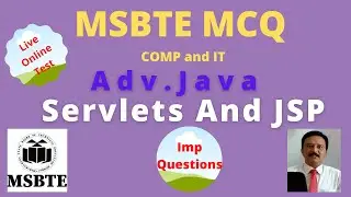 MSBTE  MCQ Advance Java  Chapter 06 - Servlets | IMP MCQ Questions | ONLINE test details
