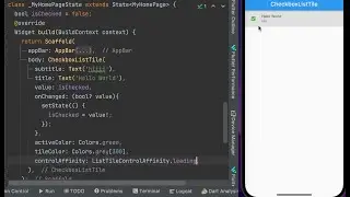 CheckboxListTile in flutter