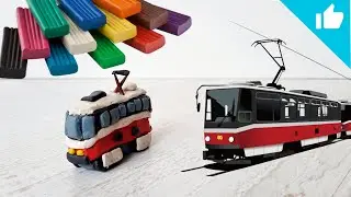 Plasticine cars / we mold a tram