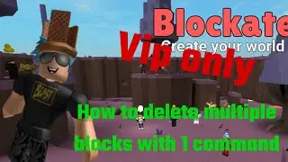 How to delete multiple blocks with 1 command in blockate (vip only) | Roblox