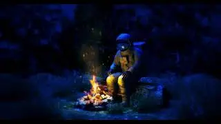 Astronaut By The Campfire Visual - 2 Hours + Ambient Music - Flooko