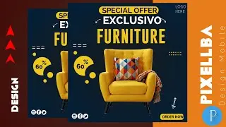 How to create Instagram post design furniture pixellba