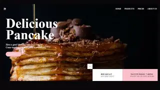 Delicious Pancake  Portfolio with HTML and  CSS  || Web Creator