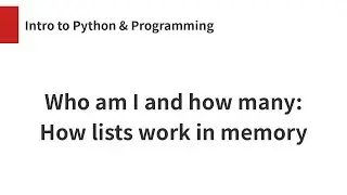 Who am I and how many: How lists work in memory