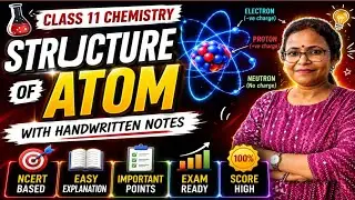 Structure of atom class 11 Chemistry handwritten notes | Chemistry class 11 chapter 2 notes