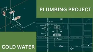 Water Piping PART 2. Pipe through Beam. 3D Views. Cold Water. Hot Water. Revit Plumbing