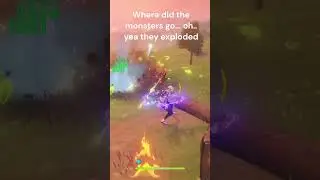 Nahida exploded all the monsters in Genshin Impact | 