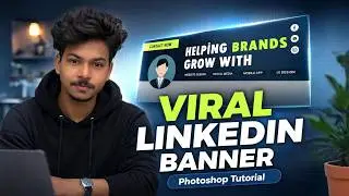 Make a LinkedIn Banner That Looks PRO in 10 Minutes😎 | Photoshop Tutorial for Beginners