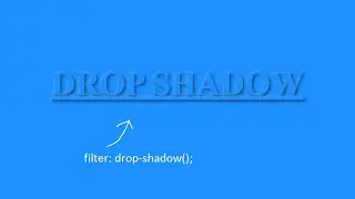 How to Make a Text with Drop Shadow  using[HTML and Css]....