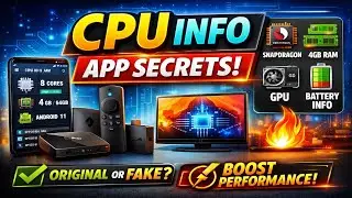 CPU Info App Se Check Karo – Original Ya Fake Device? 🔥