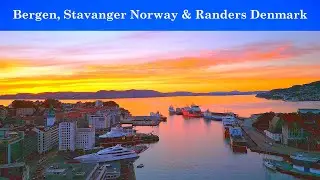 Bergen, Randers & Stavanger - Scenic Scandinavia and Its Fjords Trip in 4K drone video.