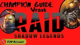 [F2P] | VRASK Raid Shadow Legends Champion Guide | Massive Healer | Use this Epic!