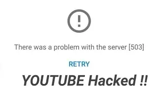 YouTube server down -503 |YouTube error 503 |YouTube not working today | Google server down | 5:39PM