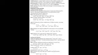 ||11 standard|| chemistry notes||of|| Redox reaction